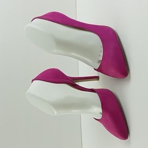 BCBGeneration Magenta Suede High Heels